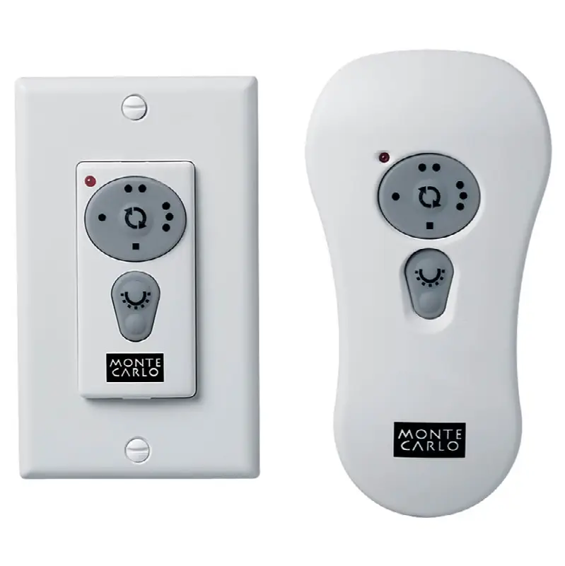 Universal Control 3 - Speed with Dimmer Wall / Hand-Held Battery Operated Remote Transmitter Accessory White