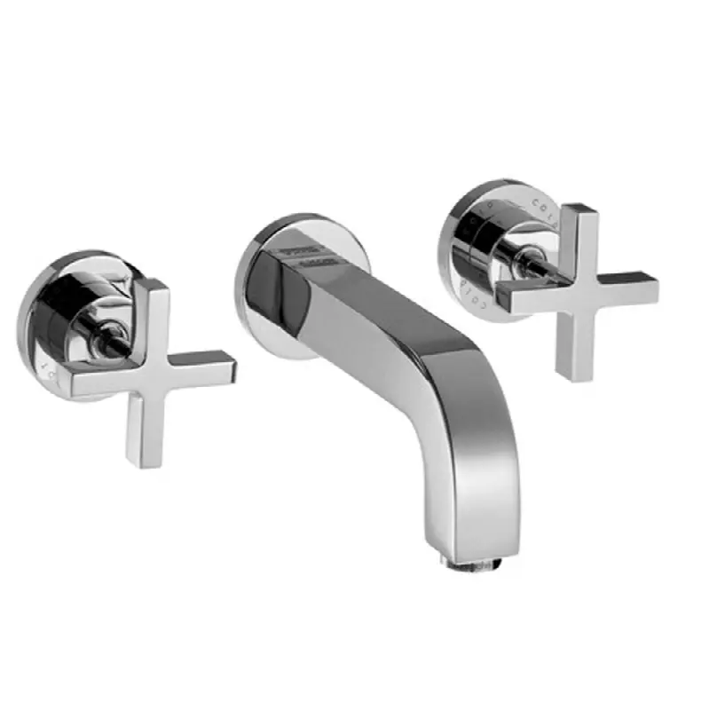 AXOR Citterio Wall-Mounted Widespread Faucet with Cross Handles, 1.2 GPM