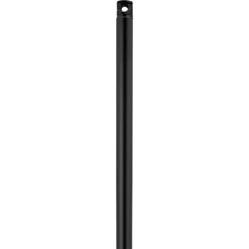 Coastal Fan Threaded Downrod in Midnight Black 18"