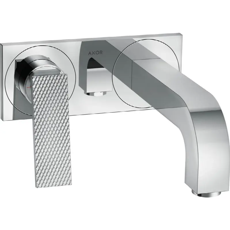AXOR Citterio Wall-Mounted Single-Handle Faucet Trim with Base Plate- Rhombic Cut, 1.2 GPM