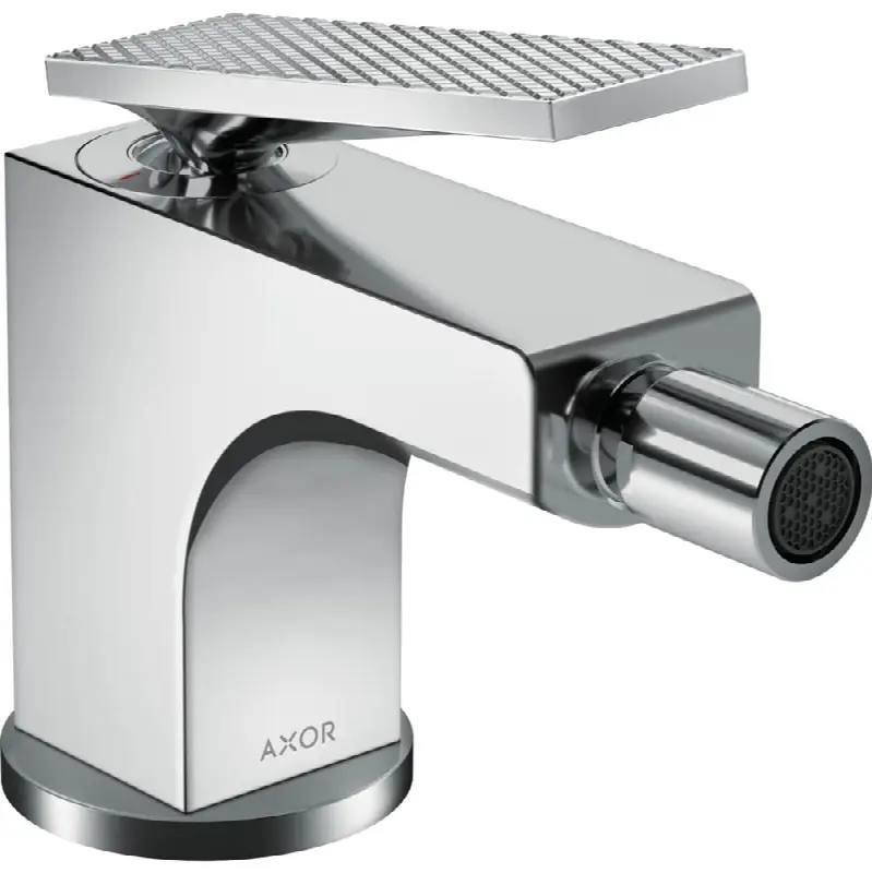 AXOR Citterio Single-Hole Bidet Faucet with Pop-Up Drain- Rhombic Cut, 1.5 GPM