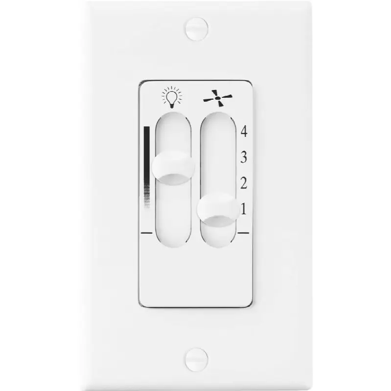 4-Speed Wall Control with Dimmer Light Switch