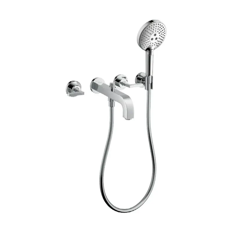 AXOR Citterio 3-Hole Wall-Mounted Tub Trim with Handshower, 1.75 GPM- Lever Handles