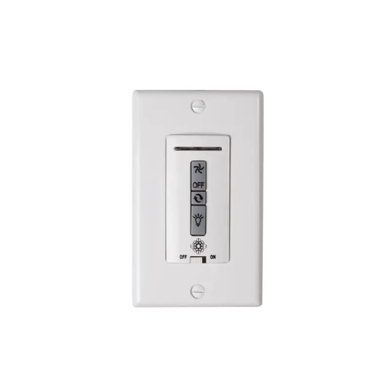 4 - Speed with Dimmer and Reverse Hardwired Wall Control Only in White
