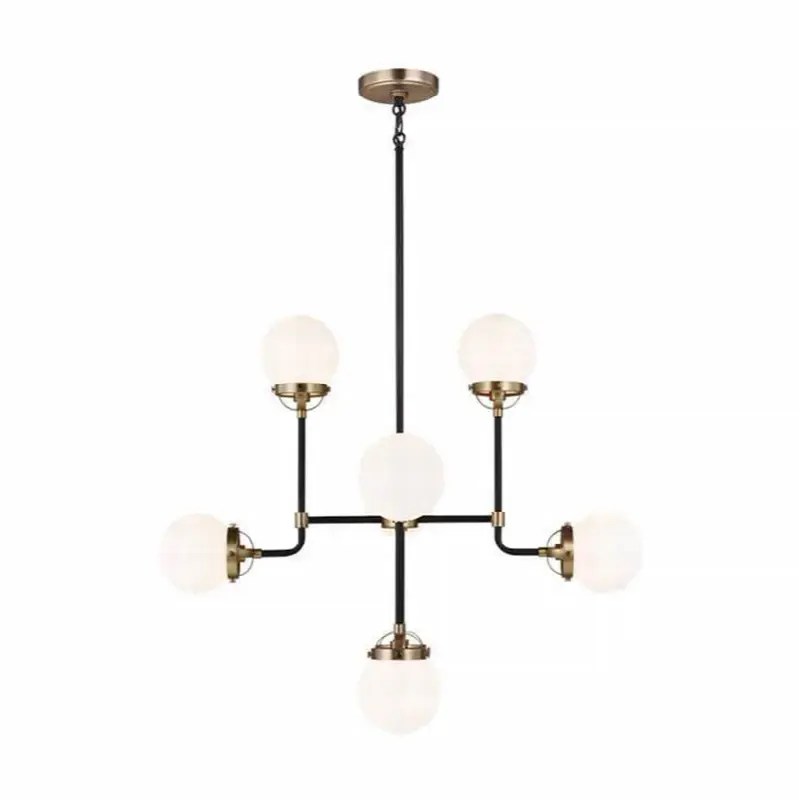 Cafe Eight Light Small Chandelier