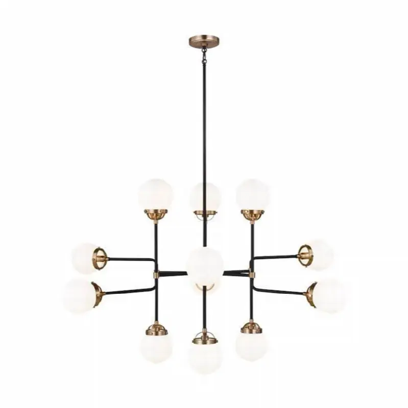 Cafe Twelve Light Large Chandelier