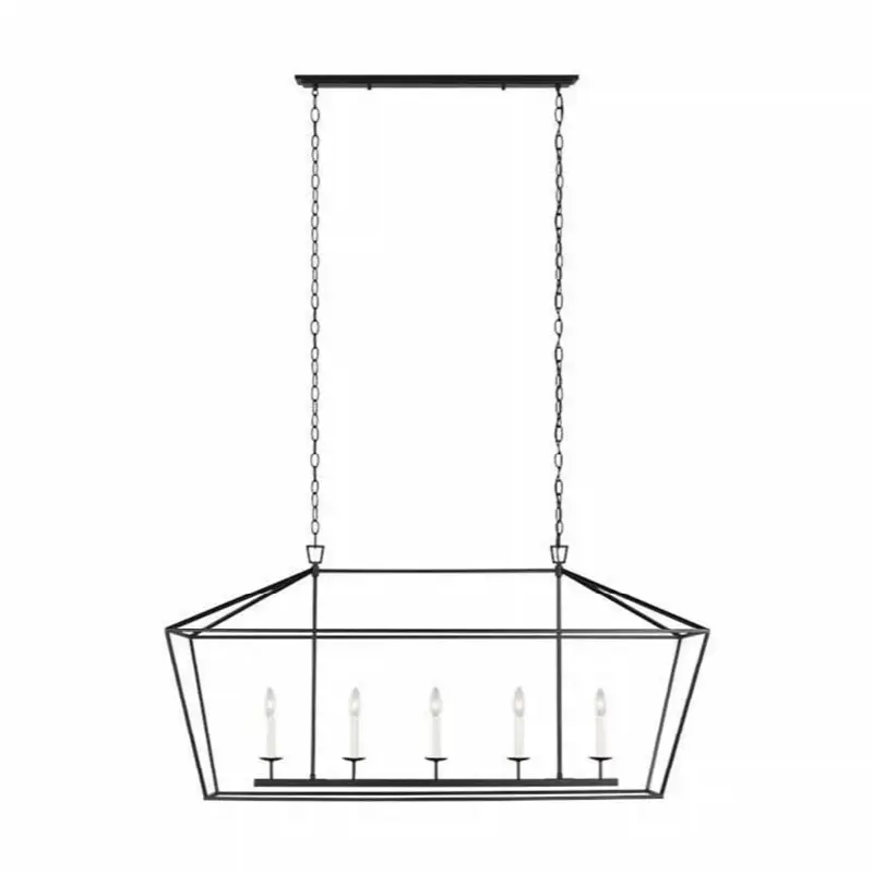 Dianna Five Light Medium Linear Chandelier