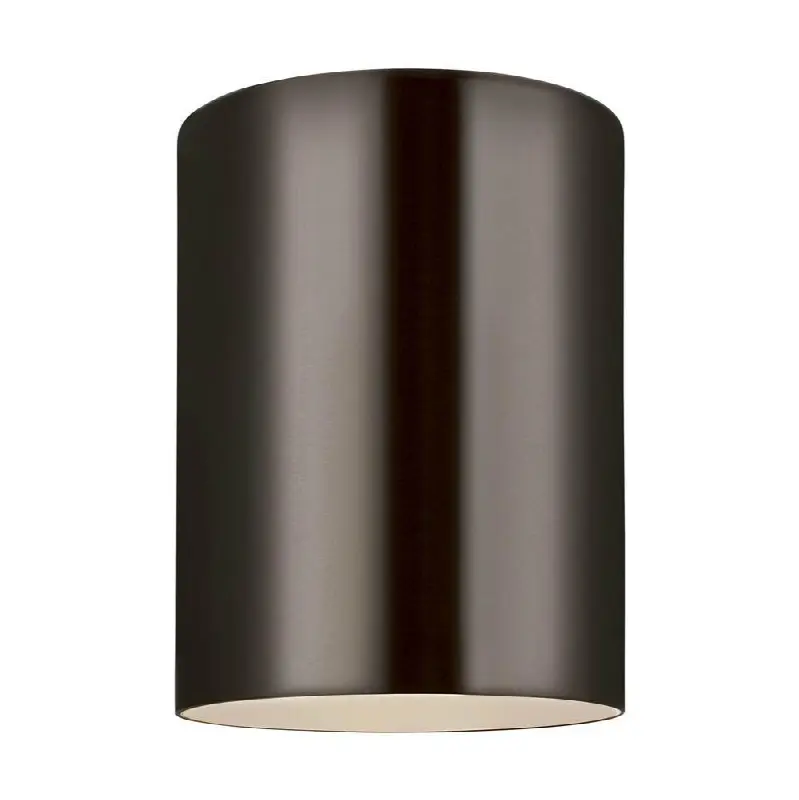 Outdoor Cylinders One Light Outdoor Ceiling Flush Mount