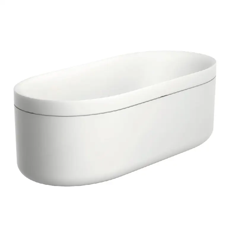 AXOR Suite Tubs Round with Pop-Up Drain, 74 1/8"