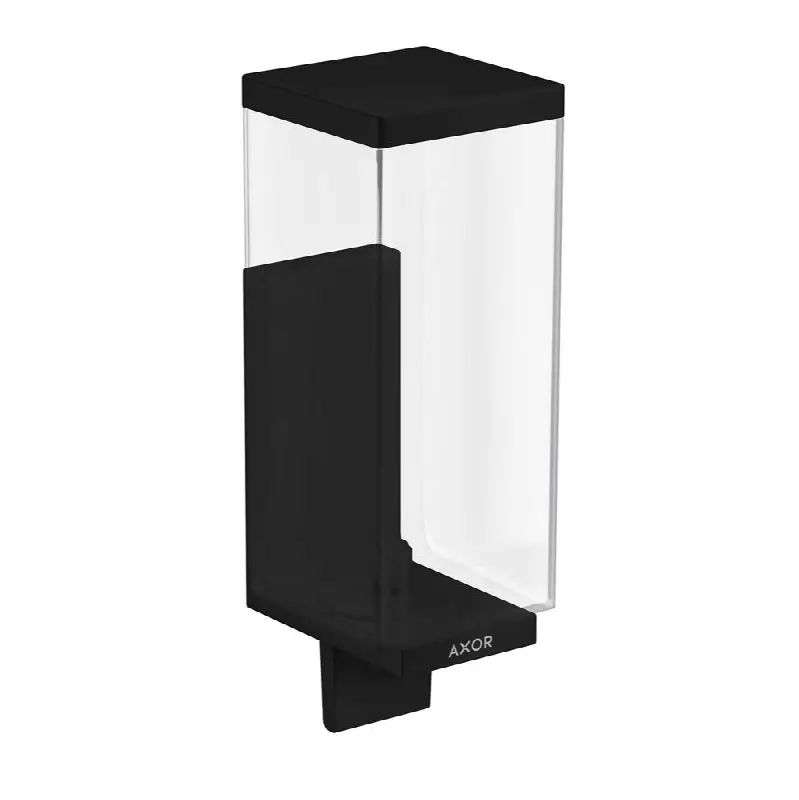 AXOR Universal Rectangular Liquid Soap Dispenser in Matte Black