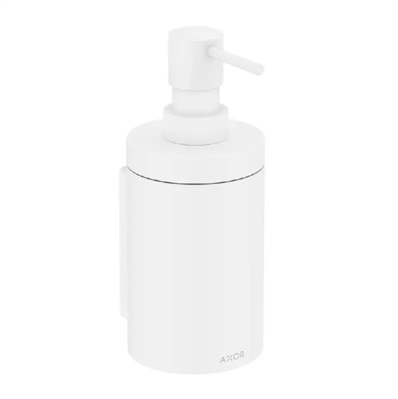 AXOR Universal Circular Liquid soap dispenser in Matte White
