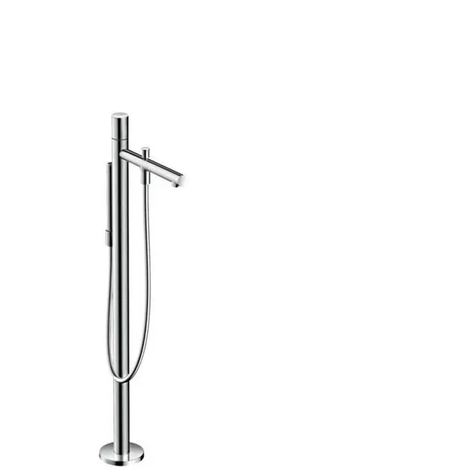AXOR Uno Freestanding Tub Filler Trim with Zero Handle and 1.75 GPM Handshower