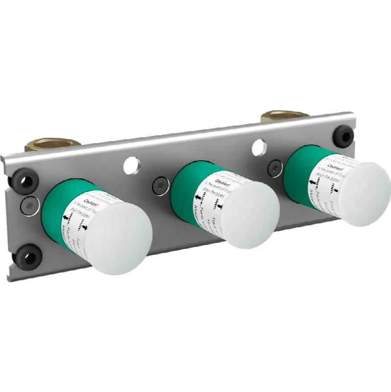 Rough, Thermostatic Trim Exposed/Concealed Installation for 2 Functions