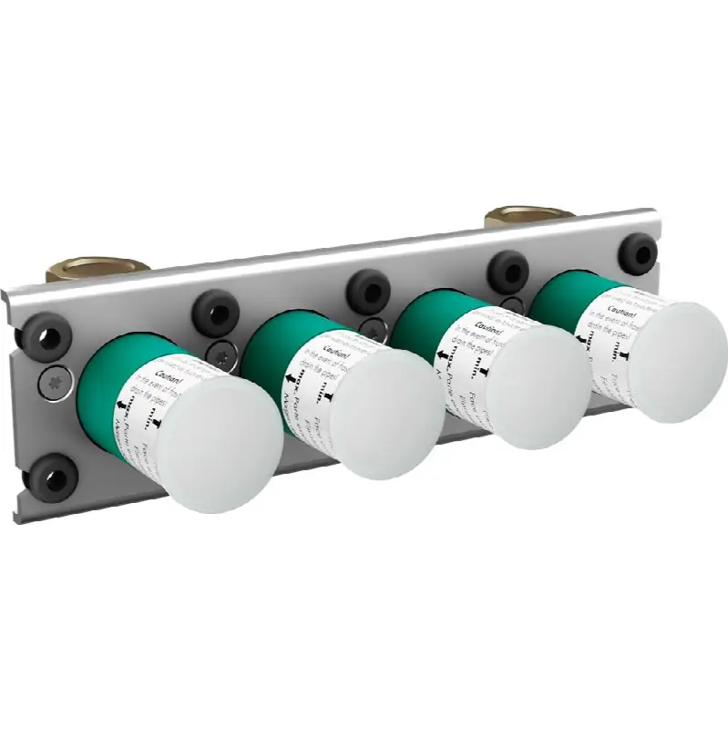 Rough, Thermostatic Trim Exposed/Concealed Installation for 3 Functions