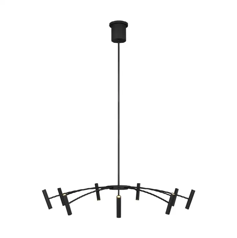 Aerial 40 Chandelier Matte Black 3000K 90 CRI integrated led 90 cri 3000k 120v