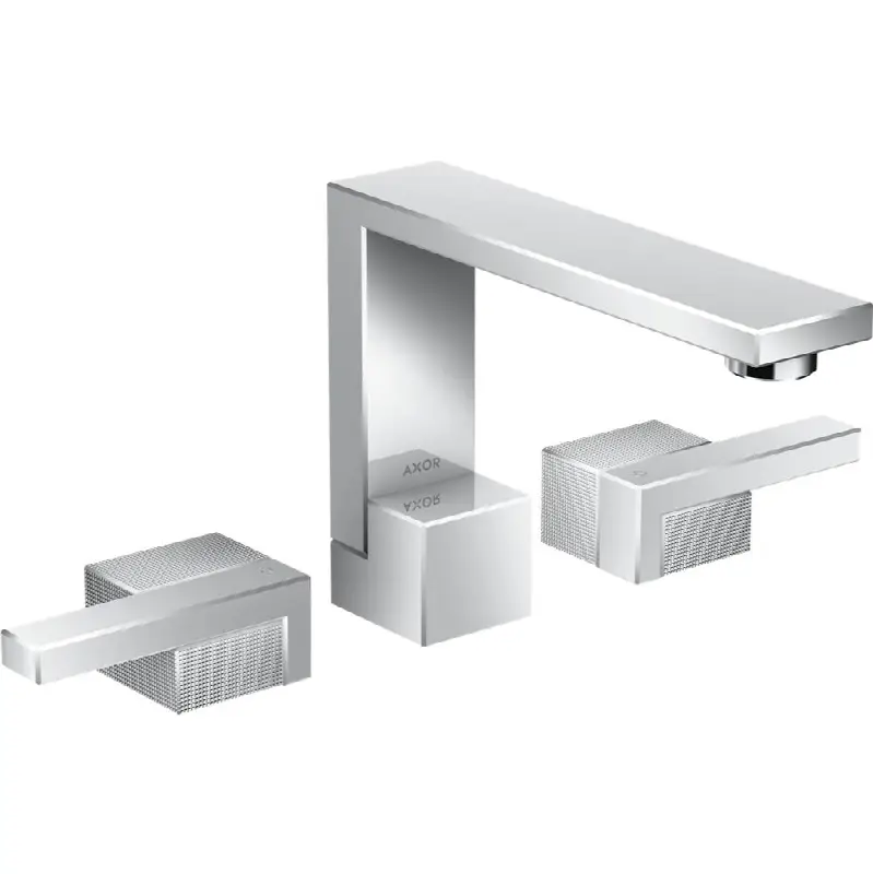 AXOR Edge Widespread Faucet 130 - Diamond Cut, 1.2 GPM
