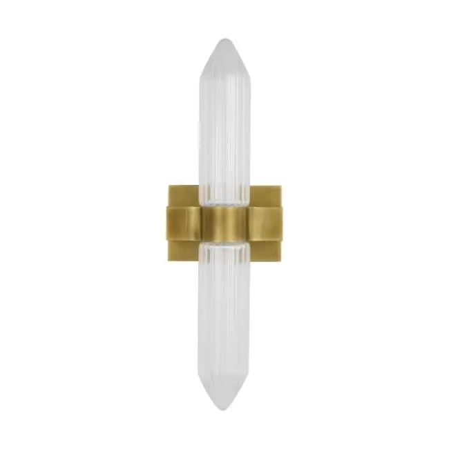 Langston Medium Bath Sconce plated brass 2700K 90 CRI integrated led 90 cri 2700k 120v