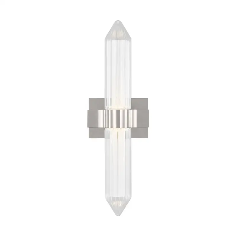 Langston Medium Bath Sconce Polished Nickel Integrated LED 90 CRI 2700K 277V