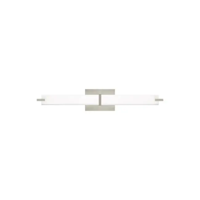 Metro Bath White Glass satin nickel 3000K 90 CRI led 90 cri 3000k 120v