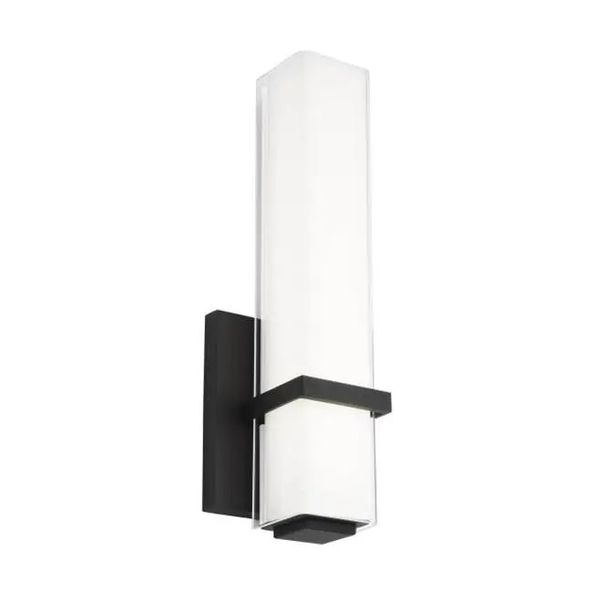 Milan 13 Bath 13" Small White Glass