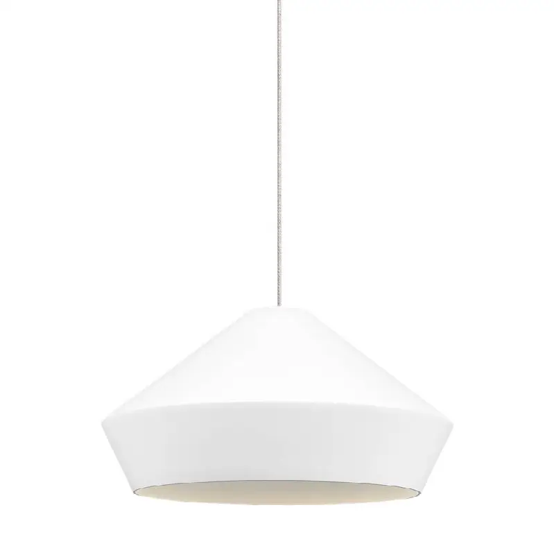 Brummel Pendant in Satin Nickel with Matte White FreeJack Bulb(s) Included