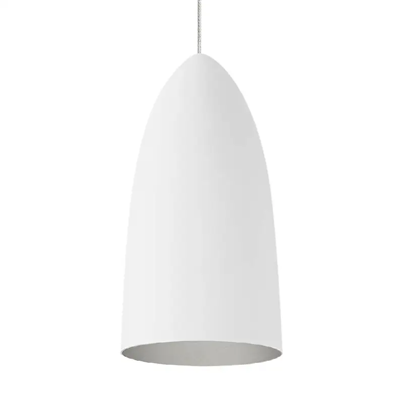 Mini Signal Pendant FreeJack Rubberized White/Platinum satin nickel 3000K 90 CRI 12 volt led 95 cri 3000k