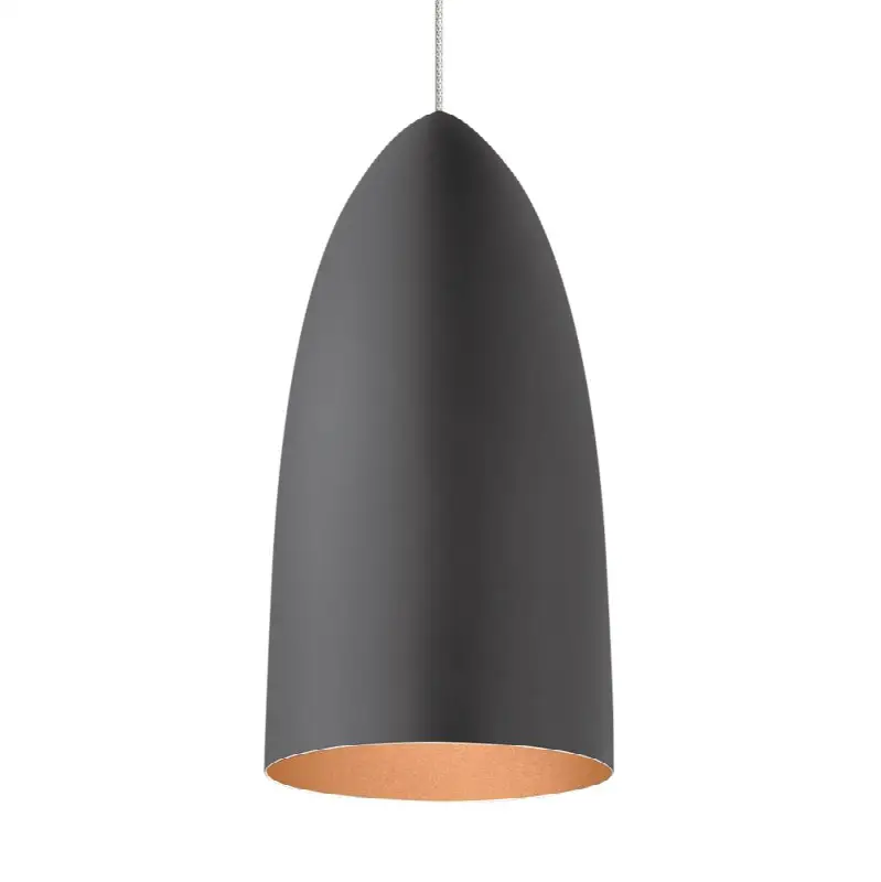 Mini Signal Pendant FreeJack Rubberized Gray/Copper satin nickel 3000K 90 CRI 12 volt led 95 cri 3000k