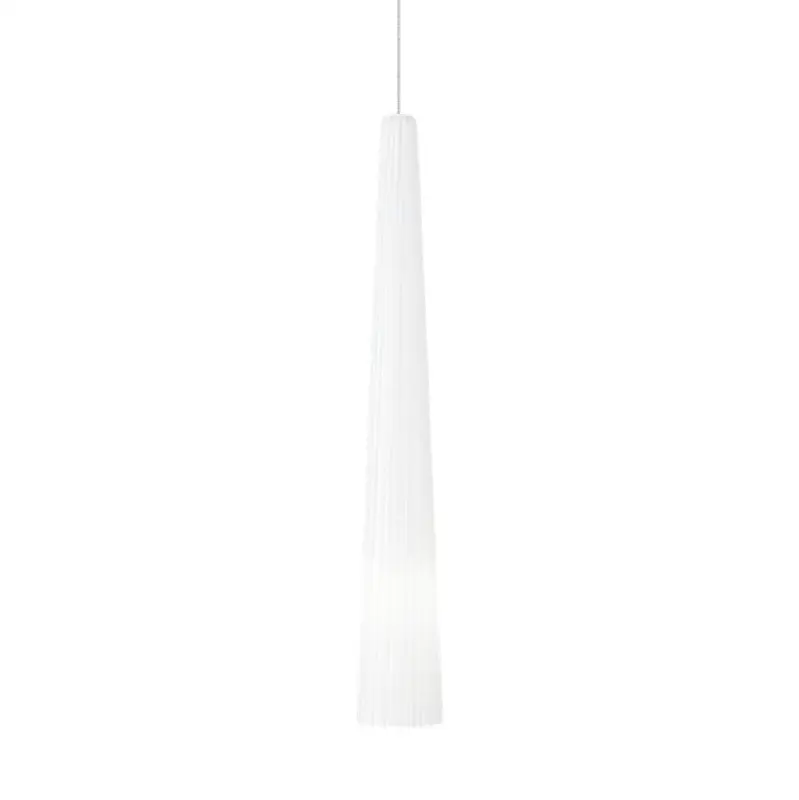 Zenith Small Pendant in Satin Nickel with White Glass FreeJack Bulb(s) Not Included