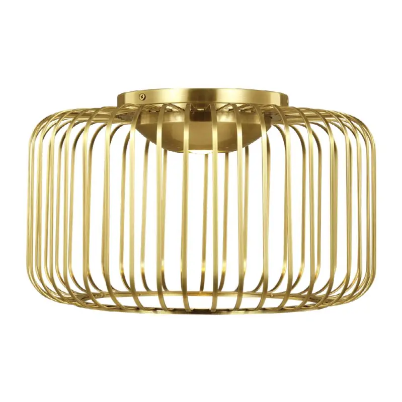 Kai 15 Flush Mount Plated Brass LED 90 CRI 3000K 120V