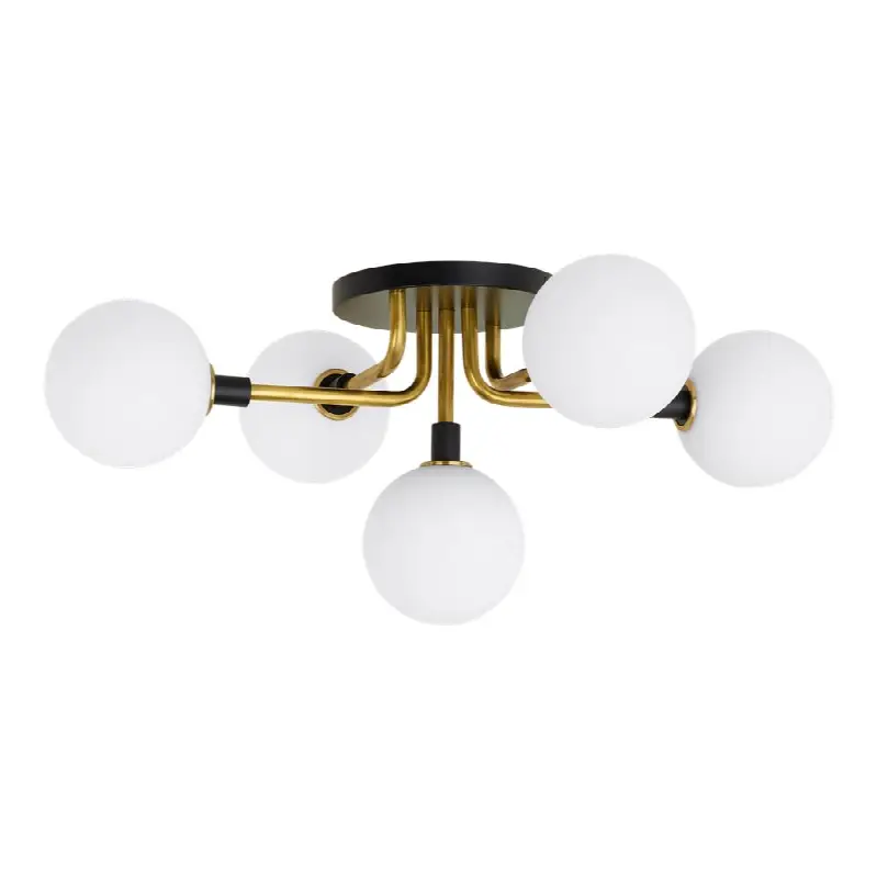 Viaggio Flush Mount Opal/Brass 3000K 90 CRI g9 led 90 cri 3000k 120v (t20)