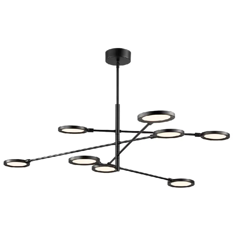 Spectica 8 Chandelier Acrylic Matte Black 3000K 90 CRI LED 3000K 277V