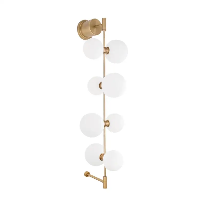ModernRail Wall Glass Orbs Aged Brass 3000K 90 CRI 24v Surface