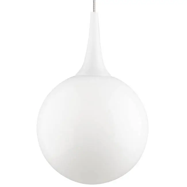 Pele Pendant MonoRail White satin nickel 3000K 100 CRI 12 volt halogen (t20)