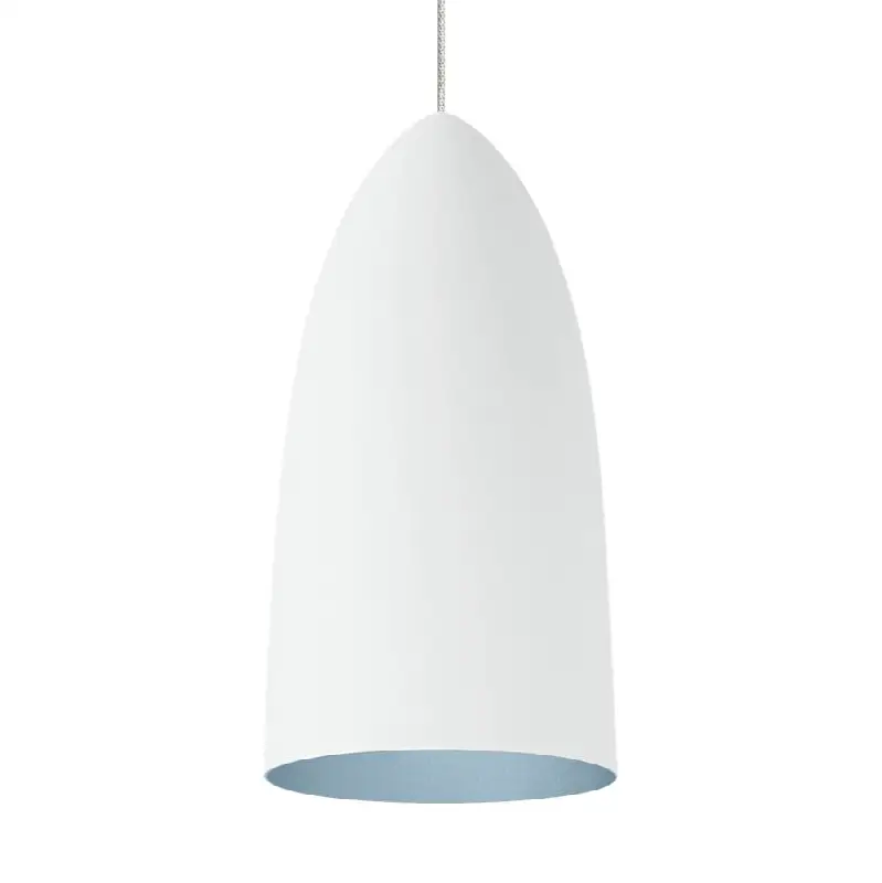 Mini Signal Pendant MonoRail Rubberized White/Blue satin nickel 3000K 90 CRI 12 volt led 95 cri 3000k