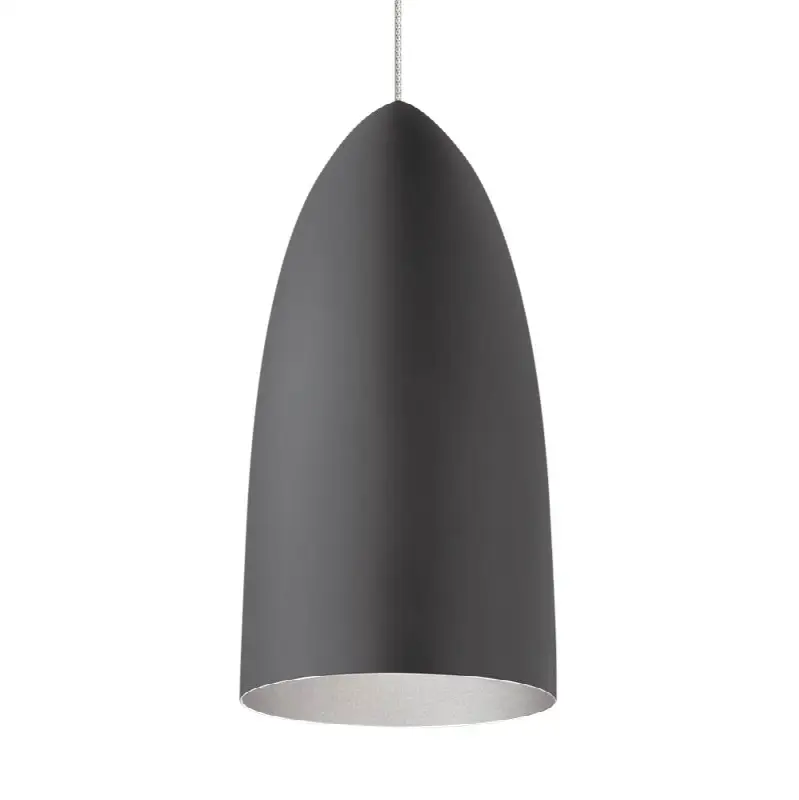 Mini Signal Pendant MonoRail Rubberized Gray/Platinum satin nickel 3000K 90 CRI 12 volt led 95 cri 3000k